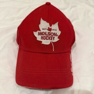 Vintage Molson Canadian beer hockey hat